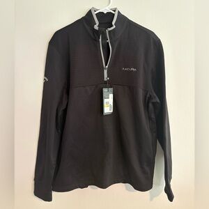 Acura Callaway Black Quarter Zip Thermal Pullover NWT Size Medium - Golf Active